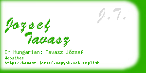 jozsef tavasz business card
